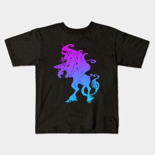 Last Unicorn Blue and Pink Kids T-Shirt